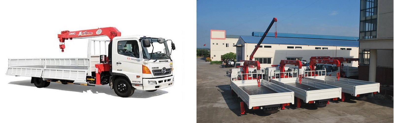 Xe tải Hino gắn cẩu